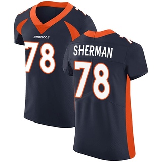 Elite Will Sherman Men's Denver Broncos Alternate Vapor Untouchable Jersey - Navy