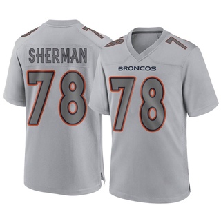 Game Will Sherman Men's Denver Broncos Atmosphere Fashion Jersey - Gray