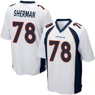 Game Will Sherman Men's Denver Broncos Jersey - White