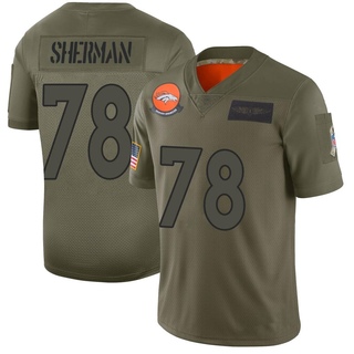 Limited Will Sherman Men's Denver Broncos 2019 Salute to Service Jersey - Camo