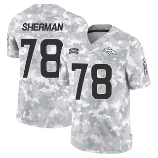 Limited Will Sherman Men's Denver Broncos 2024 Salute to Service Jersey - Arctic Camo