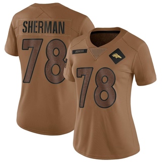 Limited Will Sherman Women's Denver Broncos 2023 Salute To Service Jersey - Brown