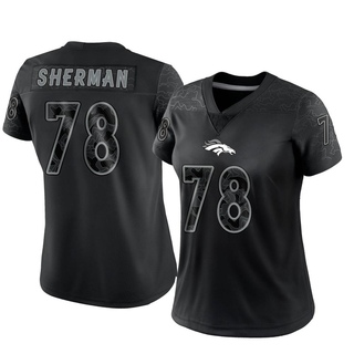 Limited Will Sherman Women's Denver Broncos Reflective Jersey - Black